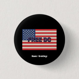 Free DC Bold Graphic Show Support für Washington Button