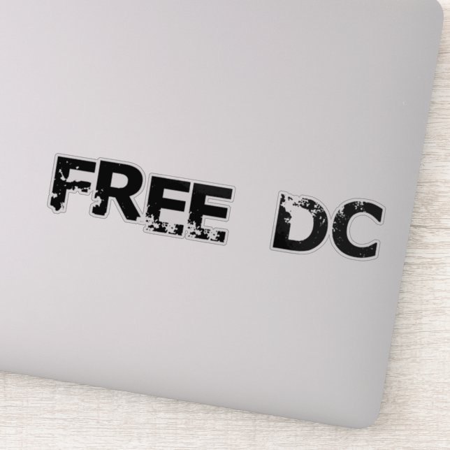 Free DC Der Sandwich-Typ Washington Free DC Aufkleber (Detail)