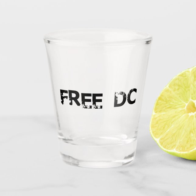 Free DC Washington DC Schnapsglas (Vorderseite)