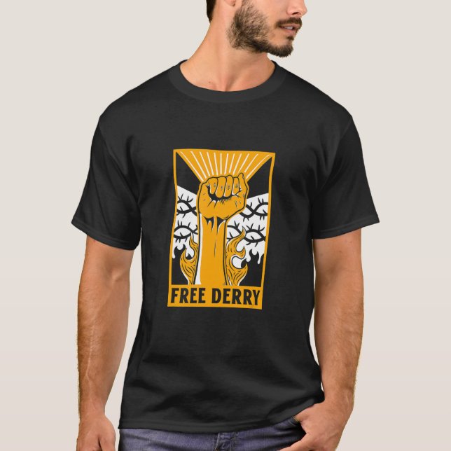 Free Derry Ireland 1 T-Shirt (Vorderseite)
