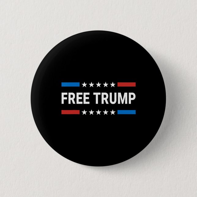 Free Donald Trump Republikanischer Support Pro Tru Button (Vorderseite)