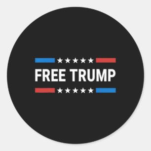 Free Donald Trump Republikanischer Support Pro Tru Runder Aufkleber