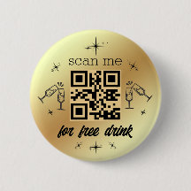 Free Drink qr Code Gold metallisch stilvoll