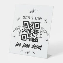 Free Drink qr Code stilvoll chic