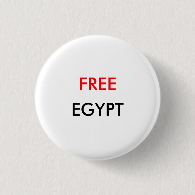 FREE EGYPT Button (Vorderseite)