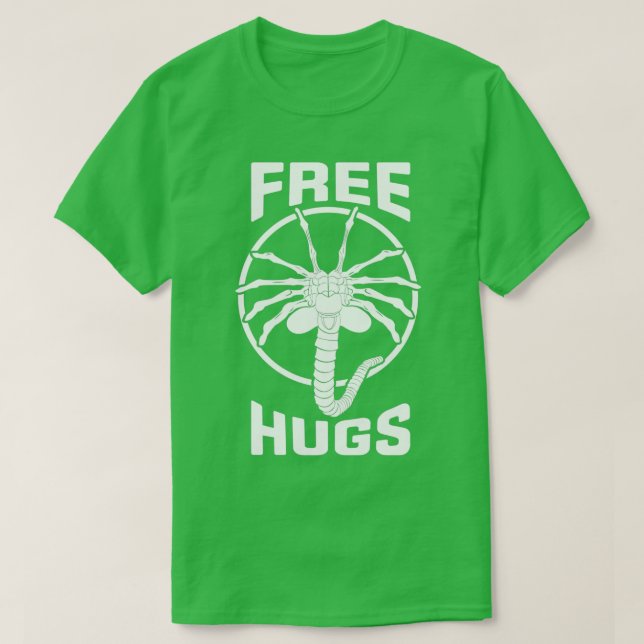 Free Facehugger Hugs T-Shirt (Design vorne)