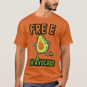 Free Fashion Shavocado lustiges Avocado-Zeichen T-Shirt