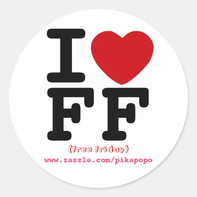 Free Friday Sticker (Vorderseite)