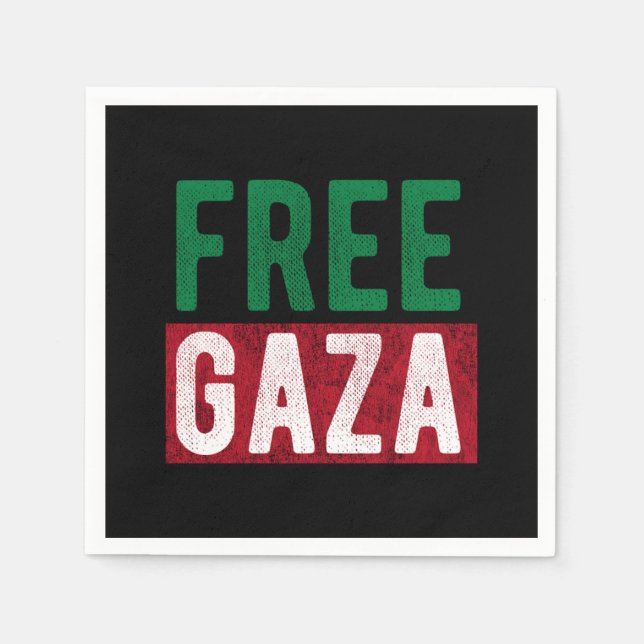 Free Gaza Palestine Serviette (Vorderseite)
