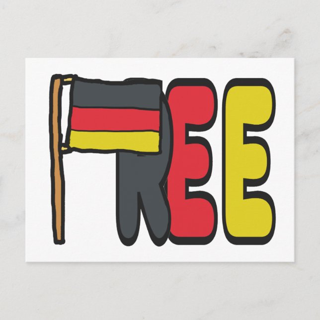 Free Germany Dexit Postkarte (Vorderseite)