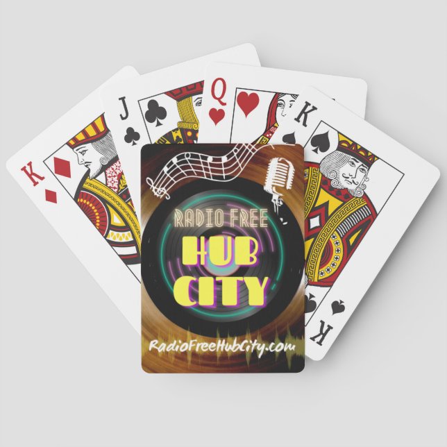 Free Hub City Poker Cards Spielkarten (Rückseite)