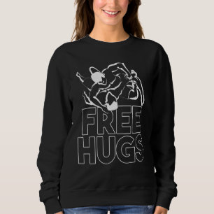 Free Hugs Brasilianischer Jiu Jitsu Mixed Martial  Sweatshirt