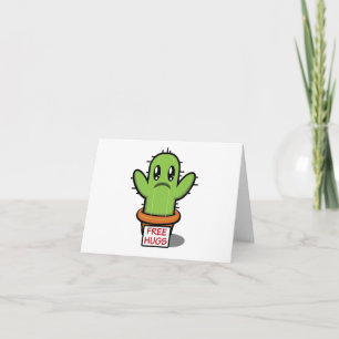 Free Hugs - Cactus Spaß Funny BLANK Card Karte