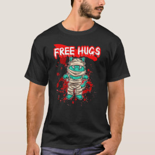 Free Hugs Halloween Sarcasm Beängstigend Creepy Ko T-Shirt