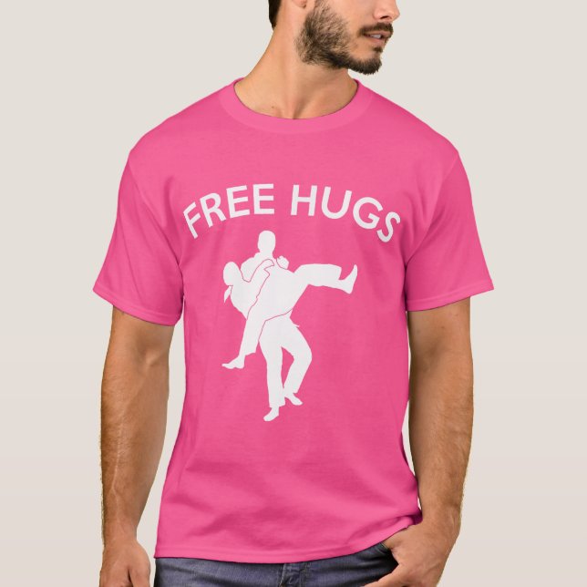 Free Hugs Jiu Jitsu T-Shirt (Vorderseite)
