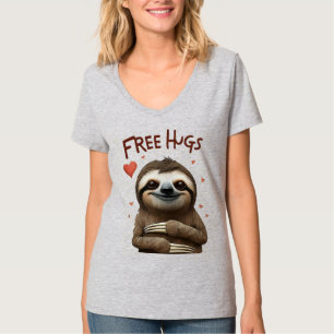 Free Hugs Niedlich Sloth T-Shirt