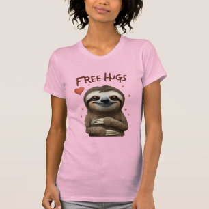 Free Hugs Niedlich Sloth T-Shirt