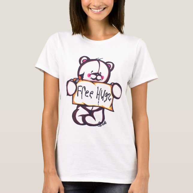 Free Hugs Ringer T T-Shirt (Vorderseite)