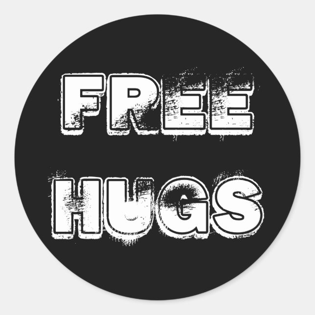 Free Hugs Stickers (Vorderseite)