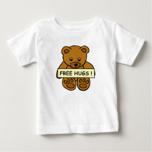 Free Hugs Teddy Baby Bekleidung T-shirt