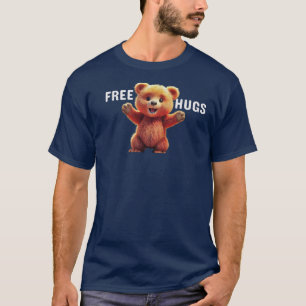 Free Hugs Teddy Bar T-Shirt