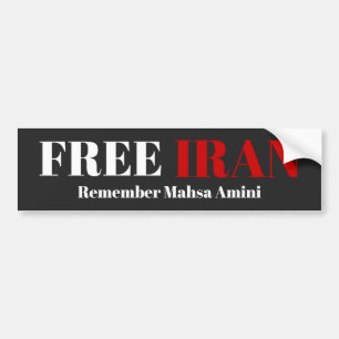 FREE IRAN ERINNERN Mahsa Amini Autoaufkleber