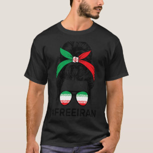 Free Iran Women Life Freedy Bun Iran Fla T-Shirt
