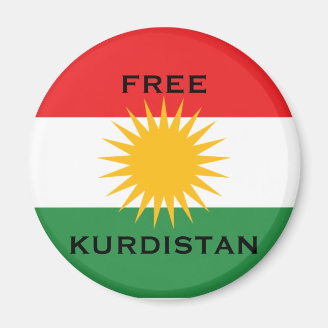 FREE KURDISTAN MAGNET (Vorne)
