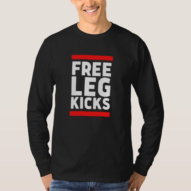 Free Leg Kicks MMA Jiu Jitsu and Judo Fighter T-Shirt (Vorderseite)