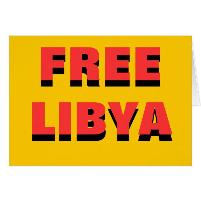 FREE LIBYA (Vorderseite (Horizontal))