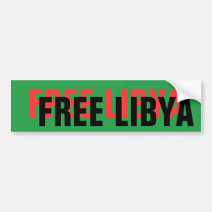 FREE LIBYA AUTOAUFKLEBER