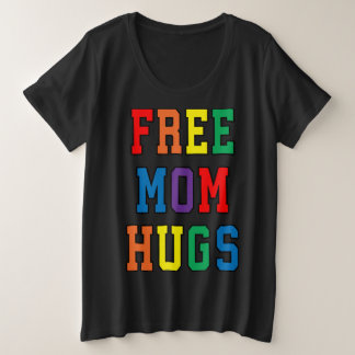 Free Mama Hugs V-Neck Große Größe T-Shirt