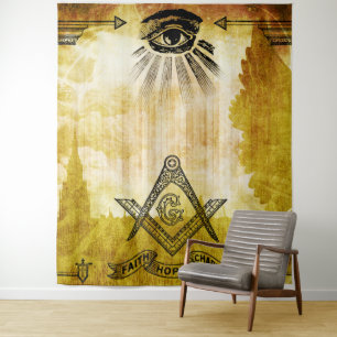 Free Mason Wandteppich