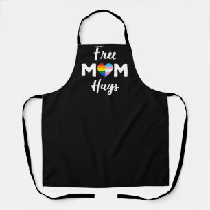 Free Mom Hugs II - Regenbogen Gay Trans Pride Schürze