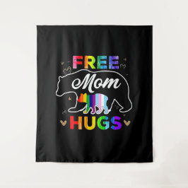 Free Mom Hugs Wandteppich