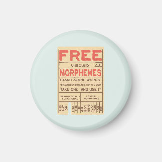 Free Morphemes Funny Grammar English Phonics Magnet