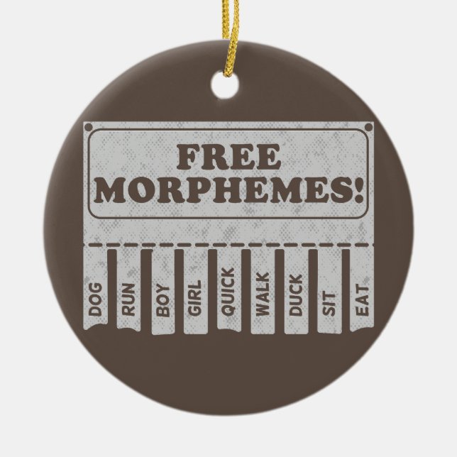 Free Morphemes Keramik Ornament (Vorne)