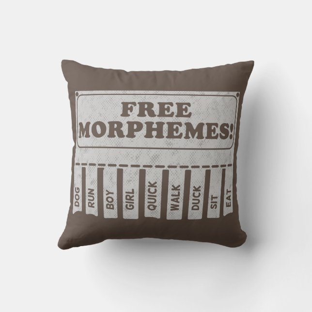 Free Morphemes Kissen (Rückseite)