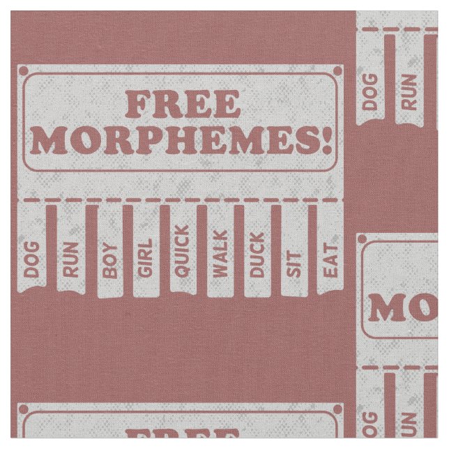 Free Morphemes Stoff (Nahaufnahme)