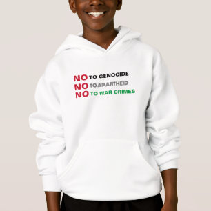 FREE PALÄSTINA NO to GENOCIDE APARTHEID KRIEGSVERB Hoodie