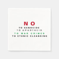 FREE PALÄSTINA NO to GENOCIDE APARTHEID KRIEGSVERB