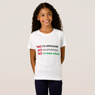 FREE PALÄSTINA NO to GENOCIDE APARTHEID KRIEGSVERB T-Shirt