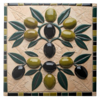 FREE PALÄSTINE Oliven Zweige Mosaik Keramik Fliese