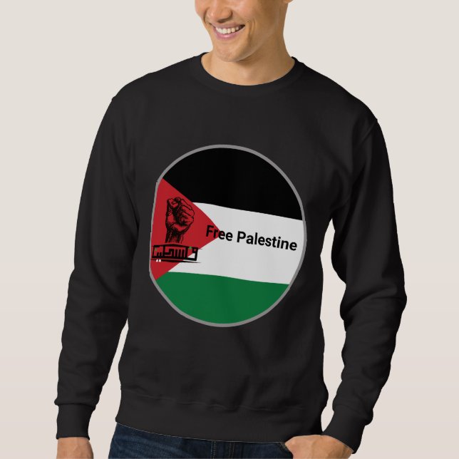 FREE palästinensische arabische Schrift Sweatshirt (Vorderseite)