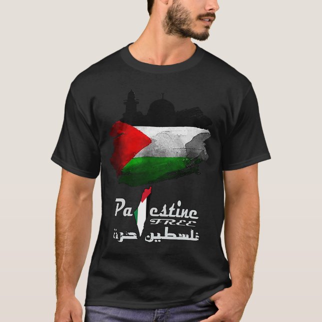 Free Palestine Al Quds Sheik Jarrah T-Shirt (Vorderseite)