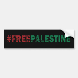 Free Palestine Black Autoaufkleber