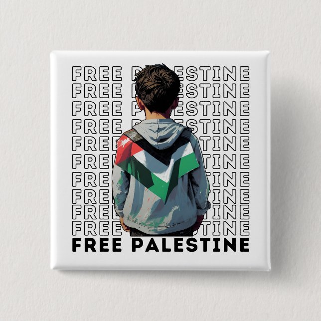 Free Palestine Button (Vorderseite)