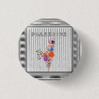 Free Palestine Button Elegantes palestinisches But