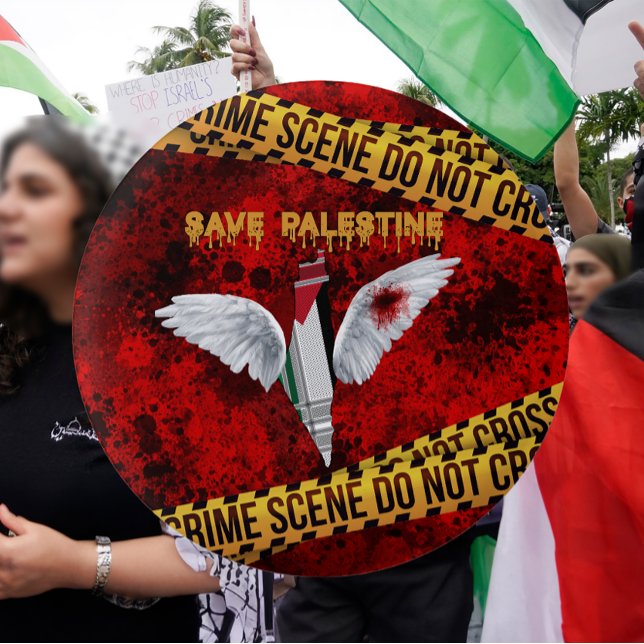 Free Palestine Button - palästinensischer Button B (Free Palestine Button Pin, Palestinian Button Pin)