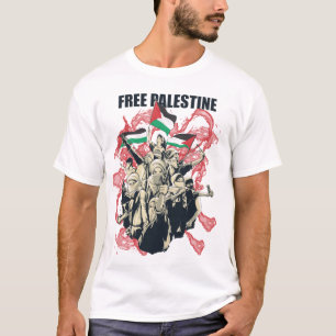 Free Palestine Flag Arabischer T - Shirt zur Unter